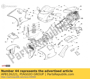 aprilia AP8126221 parafango posteriore - Il fondo