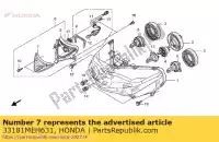 33181MEH631, Honda, lens, positielicht honda nsa 700 2008 2009, Nieuw