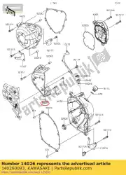 Here you can order the cover-chain from Kawasaki, with part number 140260093: