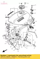 4BP2411000X5, Yamaha, tanque de combustível comp. yamaha xj xjn xjs diversion 600, Novo