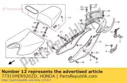 Ici, vous pouvez commander le ensemble de capot, r. Rr. (wl) * ty auprès de Honda , avec le numéro de pièce 77315MER920ZD: