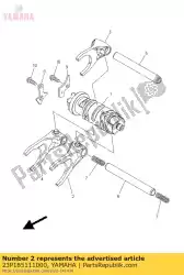 Qui puoi ordinare forcella, cambio 1 da Yamaha , con numero parte 23P185111000: