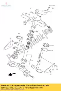 suzuki 5186123E01 ficar, hdl.hsg., l - Lado inferior