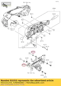 Kawasaki 921521255 halsband - Onderkant