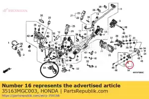 honda 35163MGC003 oeillet - La partie au fond