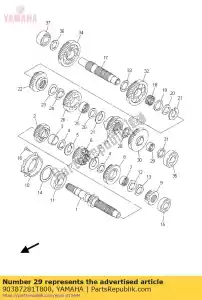 yamaha 90387281T800 coleira (2gh) - Lado inferior