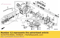 Here you can order the spacer h, ring gear(1. 68) from Honda, with part number 41547HC4000: