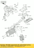 391560814, Kawasaki, pad ex650ecf kawasaki er-6f 650 2012 2013 2014 2015 2016, Nuevo