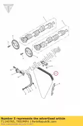 Here you can order the chain, cam, 126 links from Triumph, with part number T1140765: