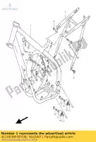 4110036F30YU8, Suzuki, cadre comp suzuki rm  rm125 125 , Nouveau