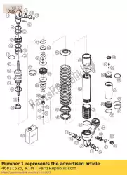 Here you can order the shock abs. Bottom l=46 from KTM, with part number 46811525: