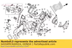 Aqui você pode pedir o moldagem, r. Acabamento do capuz * nh1z * (nh1z blackz) em Honda , com o número da peça 64204MCA000ZA: