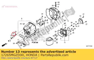 Honda 17265MGZD00 rura, odpowietrznik - Dół