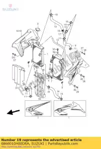 Suzuki 6866010H00DRA tape, radiator c - Onderkant