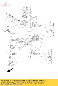 yamaha 1XC2580A0000 sottogruppo pompa freno 2 - Il fondo