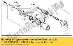 Aqui você pode pedir o parafuso, configuração em Honda , com o número da peça 31205MR1008:
