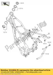 Aqui você pode pedir o frame-comp, main, p. Silver kx85- em Kawasaki , com o número da peça 321601667458: