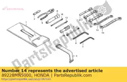 Here you can order the wrench, eye, 14x17 from Honda, with part number 89228MN5000: