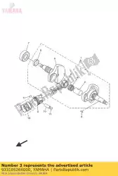 Qui puoi ordinare cuscinetto da Yamaha , con numero parte 93310526X000: