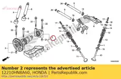 Aqui você pode pedir o titular comp. B, árvore de cames em Honda , com o número da peça 12210HN8A60: