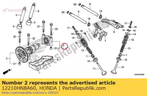 Honda 12210HN8A60 titular comp. b, árvore de cames - Lado inferior