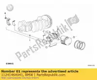 11241464041, BMW, biella - 440g pl 125 mm (fino a 01/1992) bmw  750 1000 1984 1985 1986 1987 1988 1989 1990 1991 1992 1993 1994 1995, Nuovo