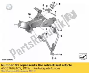 bmw 46637692405 adapter, kuipsteun - Onderkant