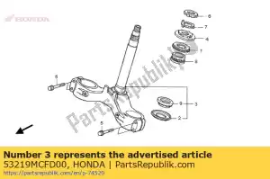 Honda 53219MCFD00 vástago secundario, dirección - Lado inferior