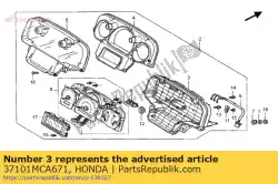 Here you can order the case assy., under from Honda, with part number 37101MCA671:
