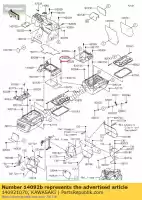 140921070, Kawasaki, 01 coperchio, lato rr, rh kawasaki  800 2017 2018 2019 2020 2021, Nuovo