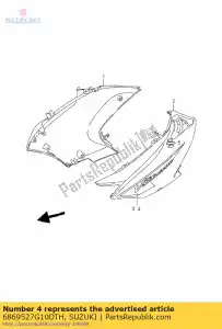 Suzuki 6869527G10DTH fita, lado da capota, - Lado inferior