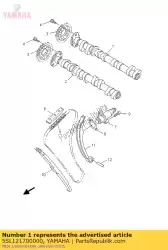 Ici, vous pouvez commander le arbre à cames assy 1 auprès de Yamaha , avec le numéro de pièce 5SL121700000: