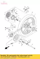 5VLF53870100, Yamaha, Axle, sprocket yamaha yb ybr 125 2005 2006 2007 2008 2009 2010 2012 2014, New