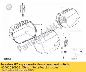 bmw 46542316908 right city system case - weiss/21l - Bottom side