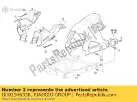 GU01546330, Piaggio Group, tampa do pino rh moto-guzzi v 1100 1999, Novo