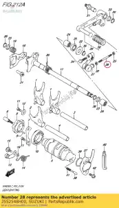 suzuki 2552548H00 haste, mudança de marcha - Lado inferior