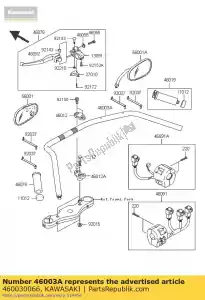 kawasaki 460030066 handle vn2000-a2h - Bottom side