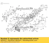 895922, Piaggio Group, panneau latéral gauche aprilia shiver zd4rag00 750 2010 2011 2012 2013 2014 2015 2016, Nouveau