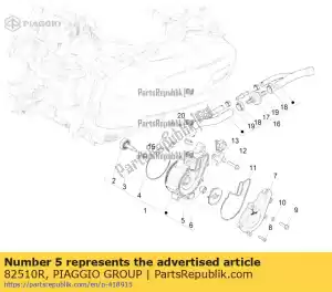 Piaggio Group 82510R selo de óleo - Lado inferior