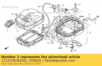 17221MCWD02, Honda, coperchio, filtro dell'aria honda vfr 800 2002 2003 2004 2005 2006 2007 2008 2009 2010 2011 2012 2013, Nuovo