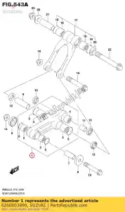 suzuki 6260003890 hendelset, achter - Onderkant