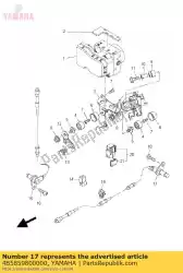 Aqui você pode pedir o conjunto do sensor de roda traseiro em Yamaha , com o número da peça 4B5859800000: