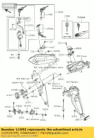 110530399, Kawasaki, soporte, bloqueo del asiento zx1000-c1h kawasaki zx 1000 2004 2005, Nuevo