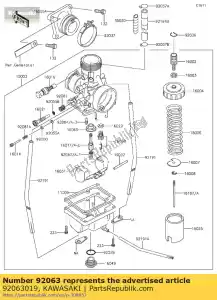 kawasaki 92063019 jato principal # 170 - Lado inferior