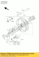 410681255, Kawasaki, eixo, fr zx1000-b1 kawasaki gpz gtr zephyr zr zx zz r 600 750 1000 1100 1988 1989 1990 1991 1992 1993 1994 1995 1996 1997 1998 1999 2000 2001 2002 2003, Novo