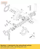 59410001044, KTM, ruota posteriore 5x17 'smr 07 ktm smr 450 560 2007, Nuovo