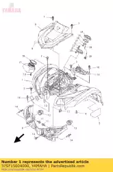 Aqui você pode pedir o conjunto do pára-choque dianteiro em Yamaha , com o número da peça 37SF15004000: