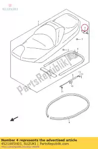 suzuki 4521005H03 attaquant, siège lo - La partie au fond