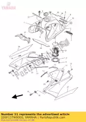 Ici, vous pouvez commander le écope d'air 1 auprès de Yamaha , avec le numéro de pièce 10SF137W0000: