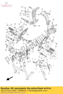 yamaha 2D12742L1000 support 5 - La partie au fond